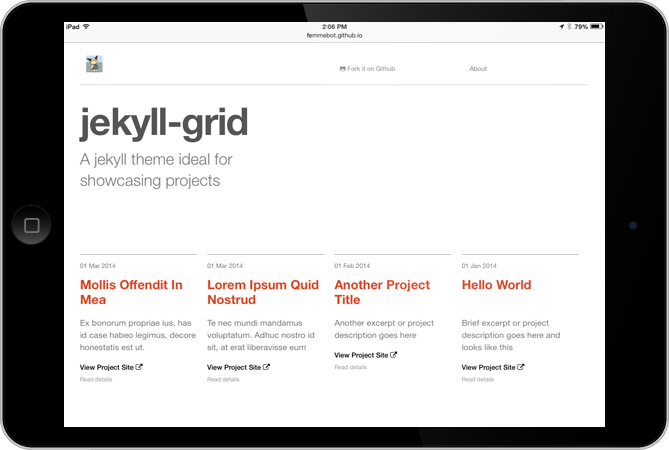 Jekyll Grid Theme